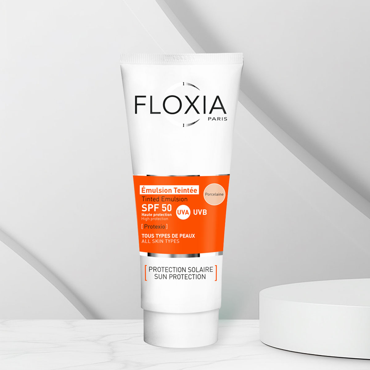 Floxia emulsión con color efecto porcelana